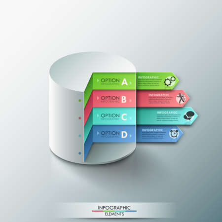Modern Infographics Options Banner.のイラスト素材