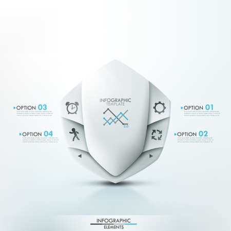Modern infographic options templateのイラスト素材