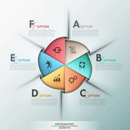 Modern infographics options banner.のイラスト素材