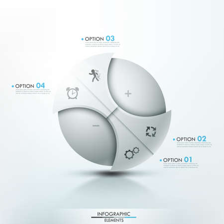 Modern infographics options banner.のイラスト素材