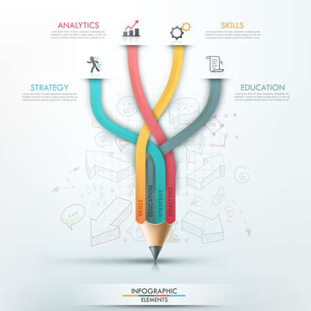 Modern Infographic templateのイラスト素材