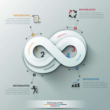 Modern infographic option bannerのイラスト素材