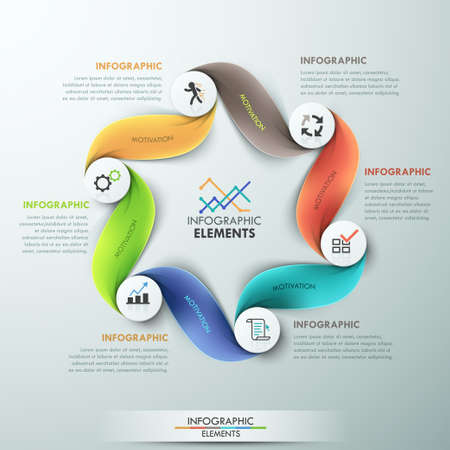 Modern infographics options banner.のイラスト素材