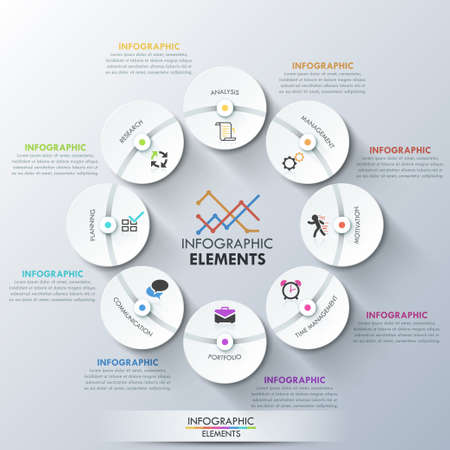 Modern infographics options banner.のイラスト素材