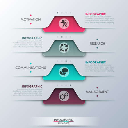 Modern infographic option bannerのイラスト素材