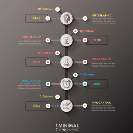 Modern infographics options banner.のイラスト素材