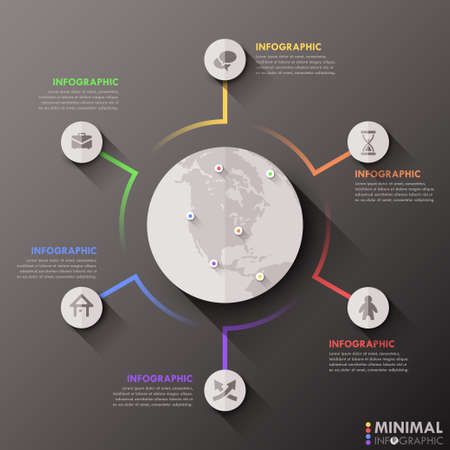 Modern Infographic Options Bannerのイラスト素材