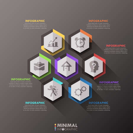 Modern infographics options banner.のイラスト素材