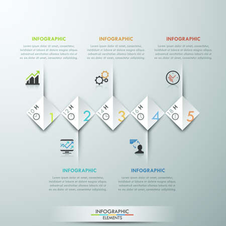 Modern infographics options banner.のイラスト素材