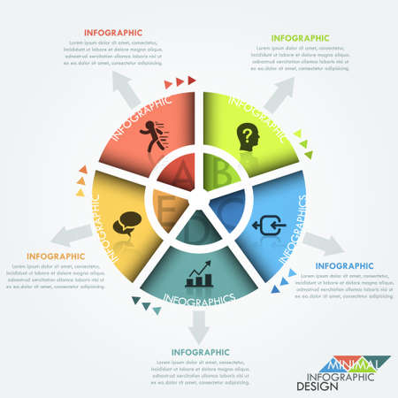 Modern infographics options bannerのイラスト素材