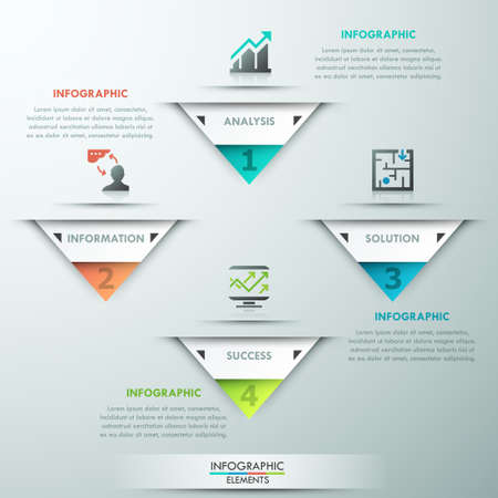Modern infographic option bannerのイラスト素材