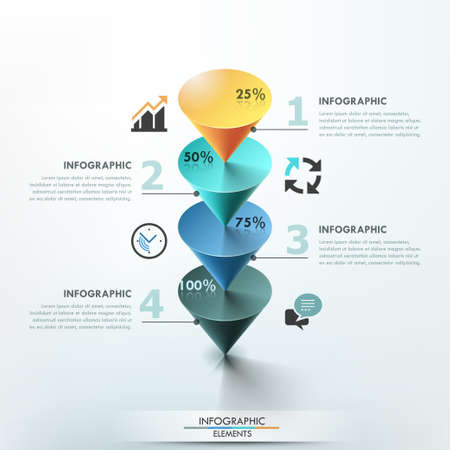 Modern infographic option bannerのイラスト素材