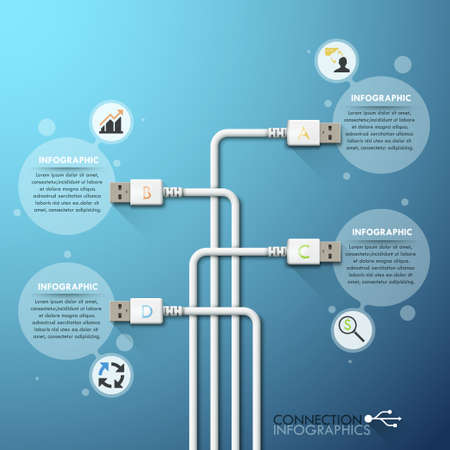 Modern infographic option templateのイラスト素材
