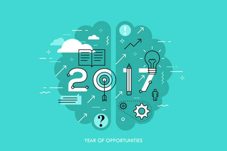 Infographic concept 2017 year of opportunities