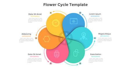 Modern Infographic Options Templateのイラスト素材