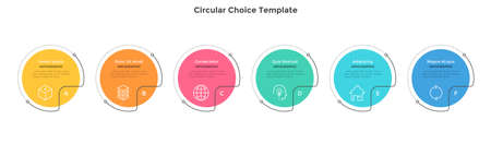 Modern Infographic Vector Templateのイラスト素材