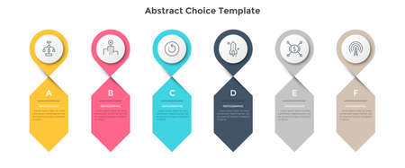 Modern Infographic Options Templateのイラスト素材