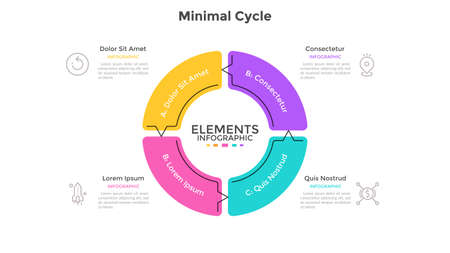 Modern Infographic Vector Templateのイラスト素材