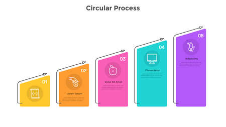 Modern Infographic Vector Templateのイラスト素材