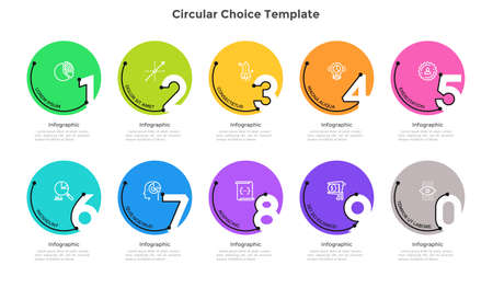 Modern Infographic Vector Templateのイラスト素材