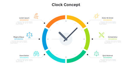 Flat Infographic Templateのイラスト素材