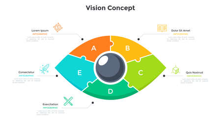 Flat Infographic Templateのイラスト素材