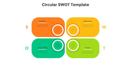 Modern Infographic Vector Templateのイラスト素材