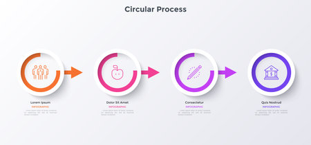 Modern Infographic Vector Templateのイラスト素材