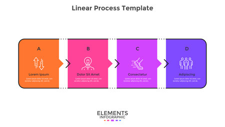 Modern Infographic Vector Templateのイラスト素材