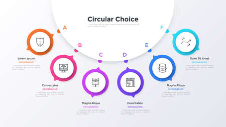Modern Infographic Vector Templateのイラスト素材