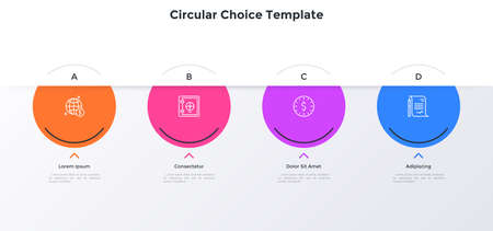 Modern Infographic Vector Templateのイラスト素材