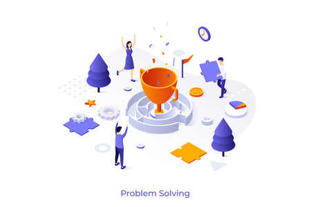 Isometric Vector Illustration For Websiteのイラスト素材