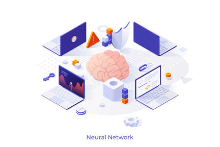Isometric Vector Illustration For Websiteのイラスト素材