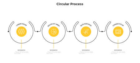 Modern Infographic Vector Bannerのイラスト素材