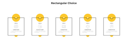 Modern Infographic Vector Bannerのイラスト素材