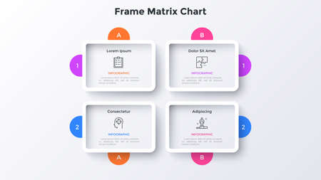 Modern Infographic Vector Bannerのイラスト素材