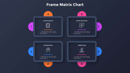 Modern Infographic Vector Bannerのイラスト素材