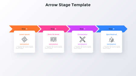 Modern Infographic Vector Bannerのイラスト素材