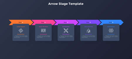 Modern Infographic Vector Bannerのイラスト素材