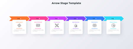 Modern Infographic Vector Bannerのイラスト素材