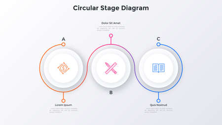 Modern Infographic Vector Bannerのイラスト素材