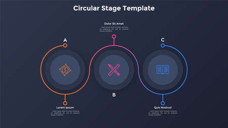 Modern Infographic Vector Bannerのイラスト素材