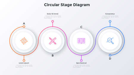 Modern Infographic Vector Bannerのイラスト素材