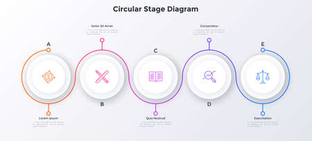 Modern Infographic Vector Bannerのイラスト素材