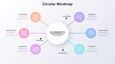 Modern Infographic Vector Bannerのイラスト素材