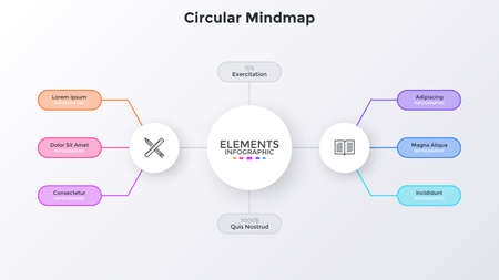 Modern Infographic Vector Bannerのイラスト素材