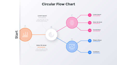 Modern Infographic Vector Bannerのイラスト素材