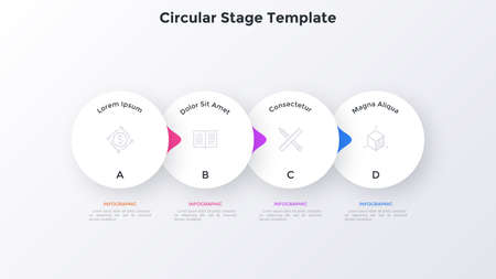 Modern Infographic Vector Bannerのイラスト素材