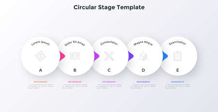 Modern Infographic Vector Bannerのイラスト素材