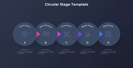 Modern Infographic Vector Bannerのイラスト素材